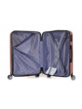 Valise Grande taille 4 roues 75cm rigide - Luton - SuperFly - Rose