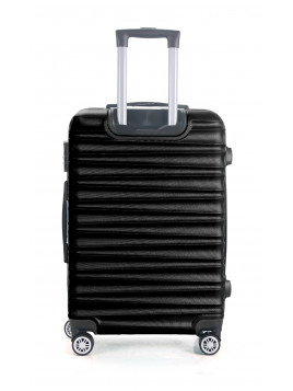 TROLLEY ADC Handgepäck Koffer - 39L Hartschalenkoffer, 55x34x23, Leichte ABS-Hartschale, Reisekoffer mit Rollen, 360 Doppelräder - Schwarz