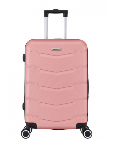 Valise Moyenne 4 roues 65cm rigide - Wall - SuperFly - Rose
