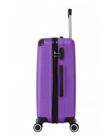 Valise Moyenne 4 roues 65cm rigide - Corner - Trolley ADC - Violet