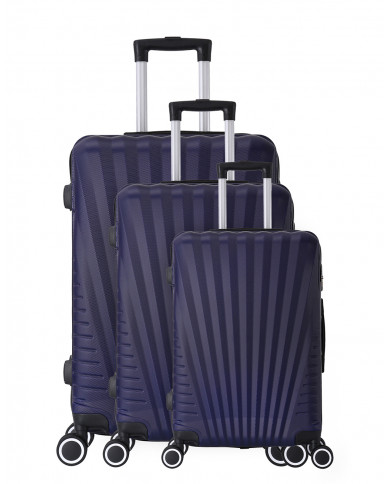 Set de 3 valises 4 roues ABS - Elegance - Trolley ADC Set de 3 valises 4 roues ABS - Elegance - Trolley ADC