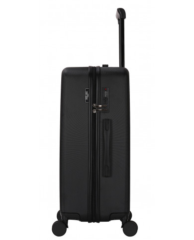 Valise Cabine 4 roues 55cm ABS - DOWNTOWN - DEELUXE - Noir
