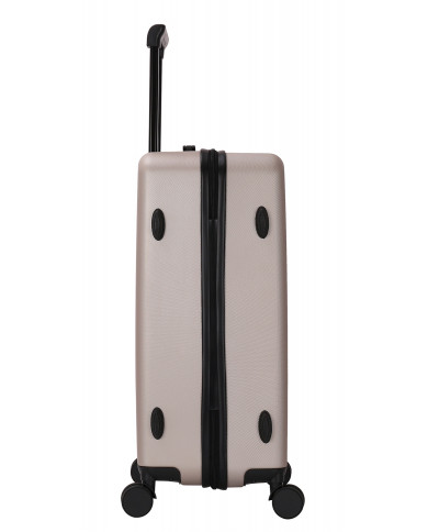Valise Moyenne 4 roues 65cm rigide - DOWNTOWN - DEELUXE - Champagne