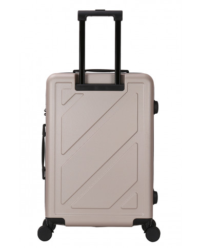 Valise Moyenne 4 roues 65cm rigide - DOWNTOWN - DEELUXE - Champagne