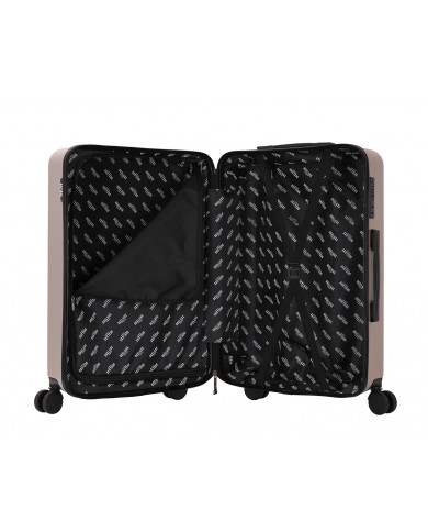 Valise Moyenne 4 roues 65cm rigide - DOWNTOWN - DEELUXE - Champagne