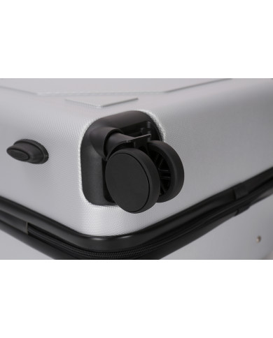 Valise Moyenne 4 roues 65cm rigide - DOWNTOWN - DEELUXE - Gris