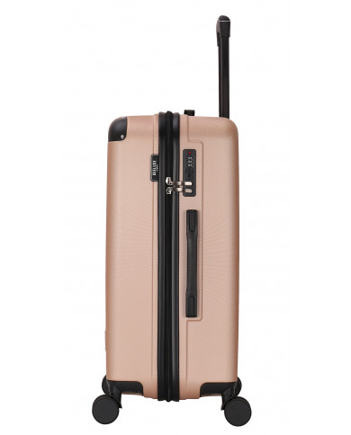 Valise Moyenne 4 roues 65cm rigide - CITYVIEW - DEELUXE - Champagne