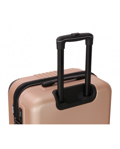 Valise Moyenne 4 roues 65cm rigide - CITYVIEW - DEELUXE - Champagne