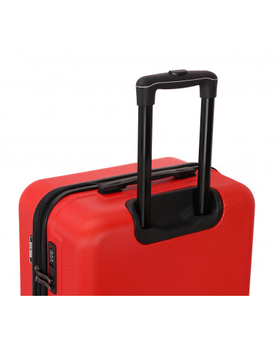 Valise Moyenne 4 roues 65cm rigide - CITYVIBE - DEELUXE - Bordeaux