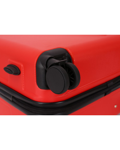 Valise Moyenne 4 roues 65cm rigide - CITYVIBE - DEELUXE - Bordeaux