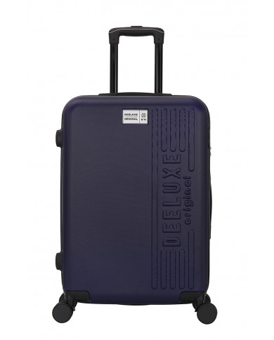 Valise Moyenne 4 roues 65cm rigide - CITYVIBE - DEELUXE - Bleu Marine