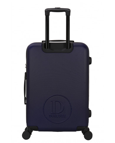 Valise Moyenne 4 roues 65cm rigide - CITYVIBE - DEELUXE - Bleu Marine