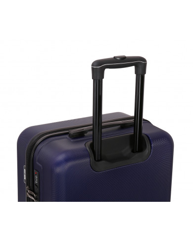 Valise Moyenne 4 roues 65cm rigide - CITYVIBE - DEELUXE - Bleu Marine