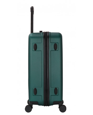Valise Moyenne 4 roues 65cm rigide - CITYVIBE - DEELUXE - Vert Sapin