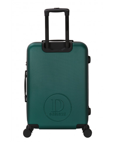 Valise Moyenne 4 roues 65cm rigide - CITYVIBE - DEELUXE - Vert Sapin