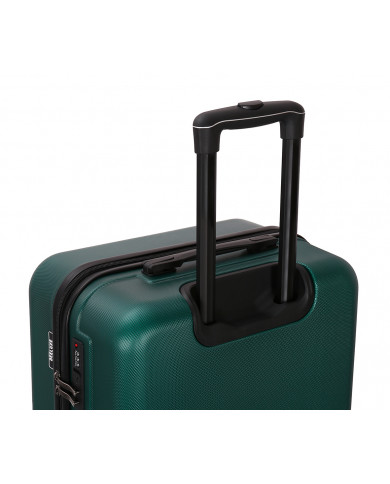 Valise Moyenne 4 roues 65cm rigide - CITYVIBE - DEELUXE - Vert Sapin