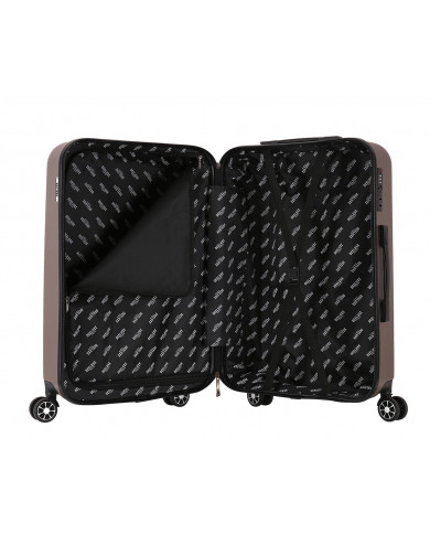 Valise Moyenne 4 roues 65cm rigide - TROPICAL DREAM - DEELUXE - Bronze