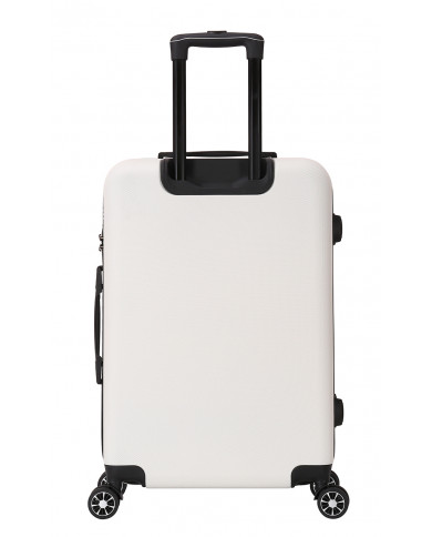 Valise Moyenne 4 roues 65cm rigide - FREE SOUL - DEELUXE - Blanc