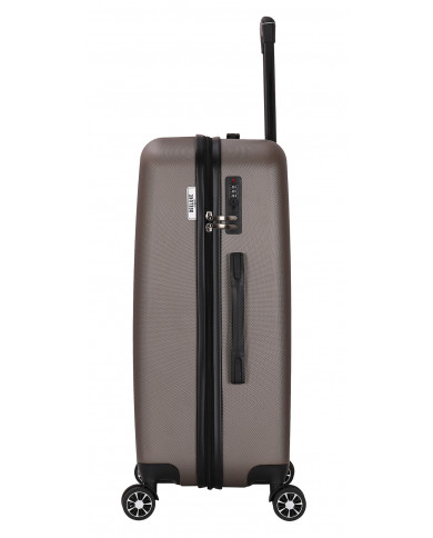 Valise Moyenne 4 roues 65cm rigide - FREE SOUL - DEELUXE - Bronze