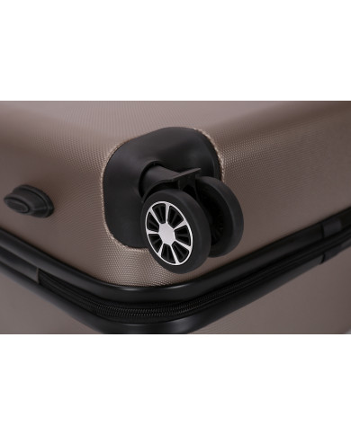 Valise Moyenne 4 roues 65cm rigide - FREE SOUL - DEELUXE - Bronze