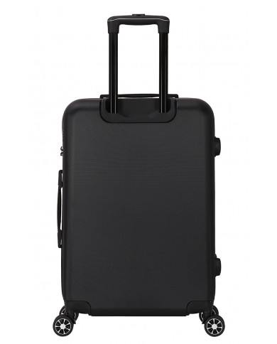 Valise Moyenne 4 roues 65cm rigide - FREE SOUL - DEELUXE - Noir
