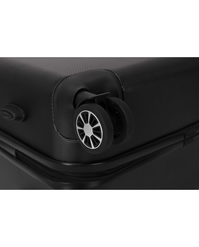 Valise Moyenne 4 roues 65cm rigide - FREE SOUL - DEELUXE - Noir