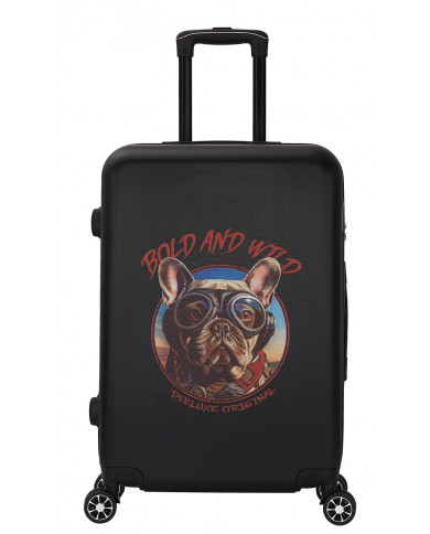 Valise Moyenne 4 roues 65cm rigide - DOGGY RIDER - DEELUXE