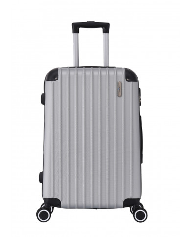 Valise Cabine 55cm 4 roues rigide - Corner - Trolley ADC - Gris