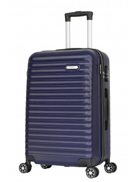 Valise Grande taille 4 roues 75cm ABS - Classiq - Trolley ADC - Bleu Marine
