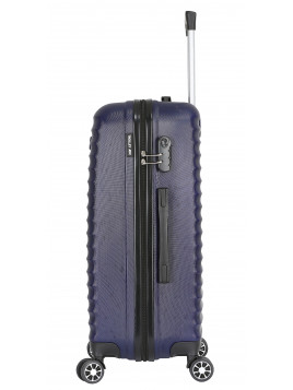 Valise Grande taille 4 roues 75cm ABS - Classiq - Trolley ADC - Bleu Marine