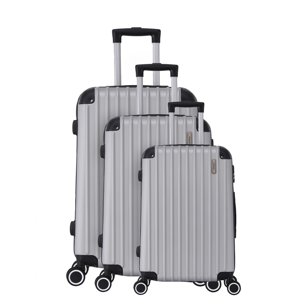 TROLLEY ADC Koffer Set - 3-teilig, Hartschalenkoffer Groß, Mittel, Klein,leichte Reisekoffer mit Rollen, 360-Doppelräder