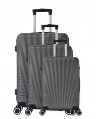 Set de 3 valises 4 roues ABS - Elegance - Trolley ADC Set de 3 valises 4 roues ABS - Elegance - Trolley ADC