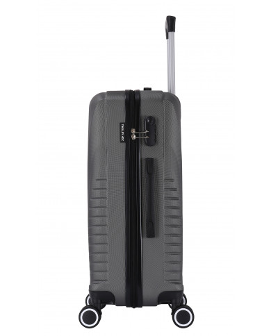 Set de 3 valises 4 roues ABS - Elegance - Trolley ADC - Gris