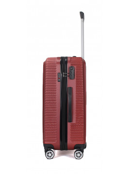 TROLLEY ADC Koffer Groß 94L - XL Hartschalenkoffer 76x45x28, Leichte ABS-Hartschale, Reisekoffer mit Rollen, 360 Doppelräder - Bordeaux