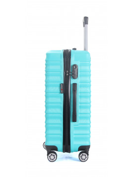 Valise Moyenne 4 double roues 65cm ABS - Palma - SuperFly - Bleu Lagon