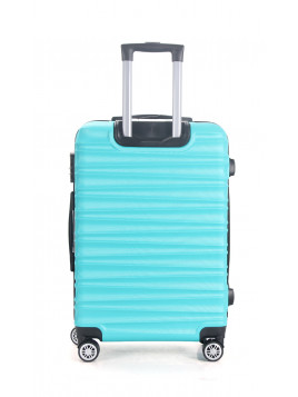 TROLLEY ADC Koffer Groß 94L - XL Hartschalenkoffer 76x45x28, Leichte ABS-Hartschale, Reisekoffer mit Rollen, 360 Doppelräder - Bleu Lagon