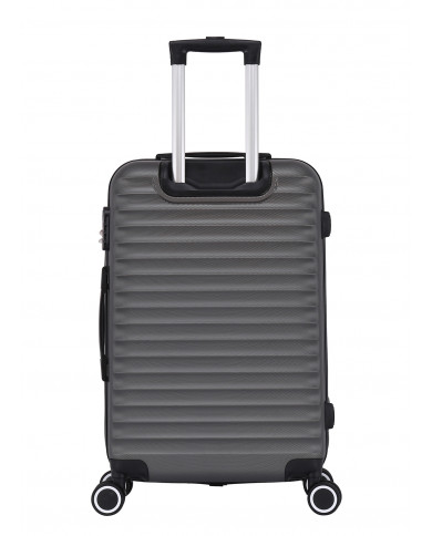 Set de 3 valises 4 roues ABS - Classiq - Trolley ADC - Gris