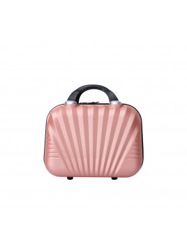Vanity Trousse de Toilette ABS 29cm - Elegance - TROLLEY ADC - Rose