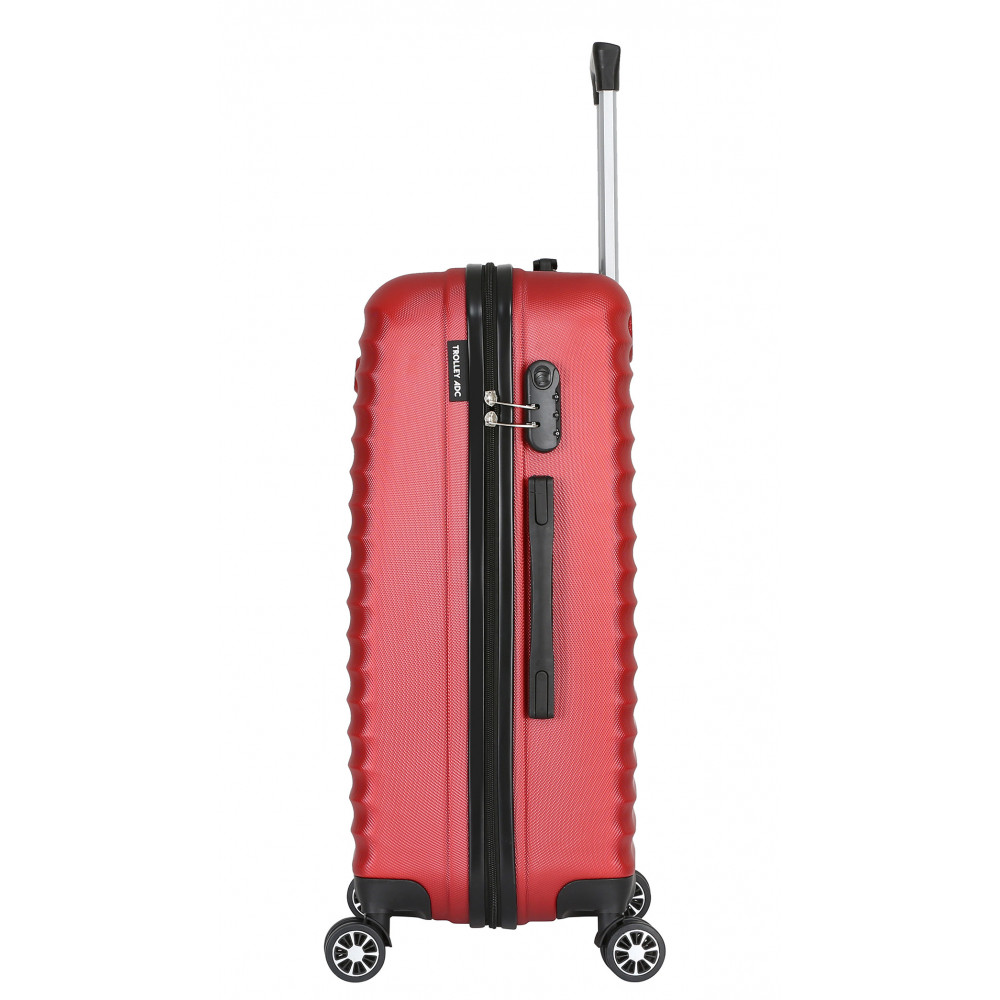 TROLLEY ADC Handgepäck Koffer - 39L Hartschalenkoffer, 55x34x23, Leichte ABS-Hartschale, Reisekoffer mit Rollen, 360 Doppelräder