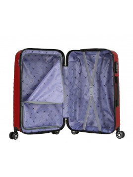 TROLLEY ADC Handgepäck Koffer - 39L Hartschalenkoffer, 55x34x23, Leichte ABS-Hartschale, Reisekoffer mit Rollen, 360 Doppelräder - Bleu Marine