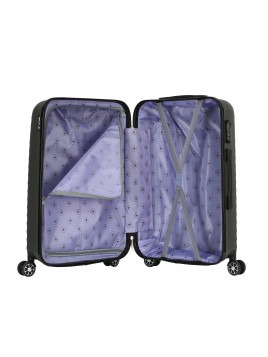 TROLLEY ADC Koffer Groß 94L - XL Hartschalenkoffer 76x45x28, Leichte ABS-Hartschale, Reisekoffer mit Rollen, 360 Doppelräder - Gris