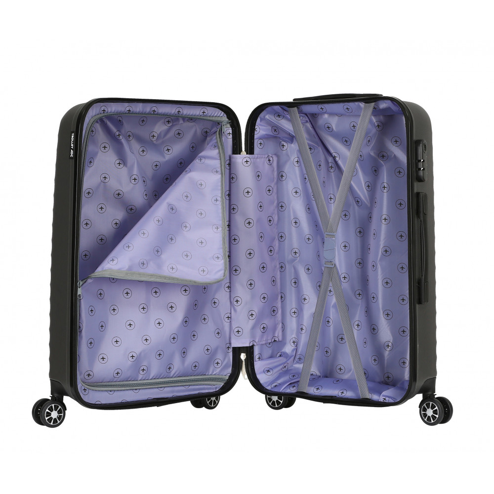 Valise Grande taille 4 roues 75cm ABS - Classiq - Trolley ADC Valise Grande taille 4 roues 75cm ABS - Classiq - Trolley ADC