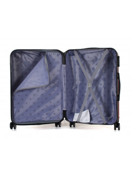 Valise Moyenne 4 roues 65cm ABS - Luton - SuperFly - Bordeaux